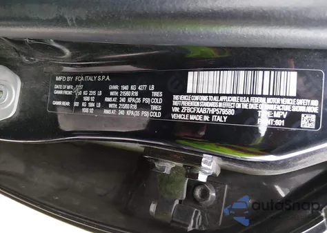 2017 Fiat 500X Pop Fwd z USA, uszkodzony, nr VIN ZFBCFXAB7HP579580